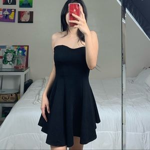 Black mini dress